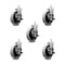 Service Caster 5 Inch Thermoplastic Wheel 7/8 Inch Grip Ring Stem Caster with Brakes, 5PK SCC-GR05S510-TPRS-SLB-71678-5 - alternate 1